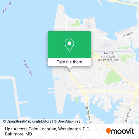 Ups Access Point Location map