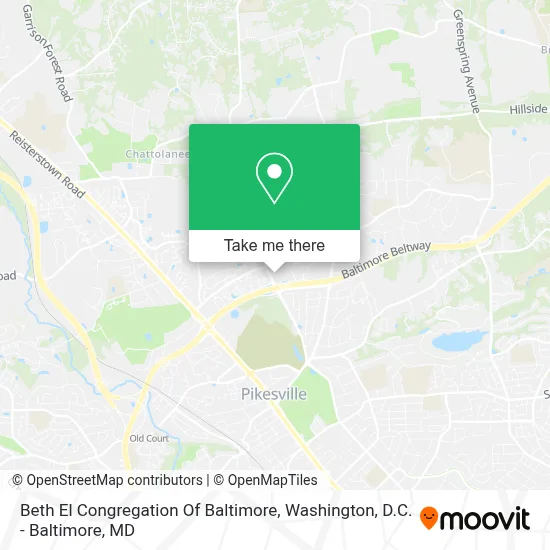 Beth El Congregation Of Baltimore map