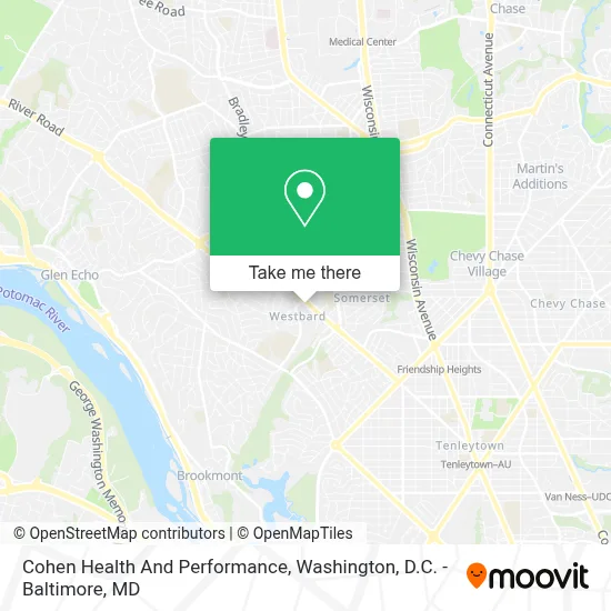 Cohen Health And Performance map