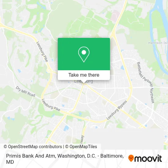 Primis Bank And Atm map