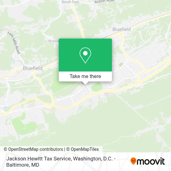 Jackson Hewitt Tax Service map