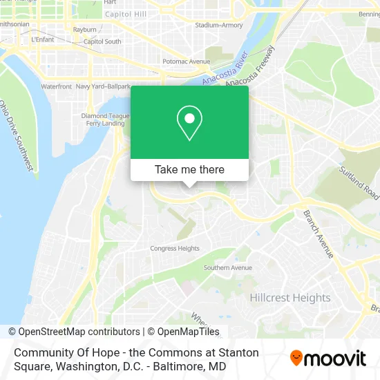 Community Of Hope - the Commons at Stanton Square map