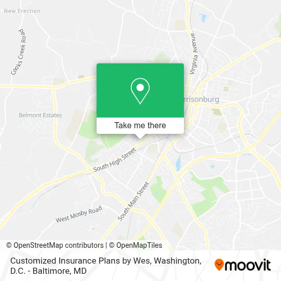 Customized Insurance Plans by Wes map