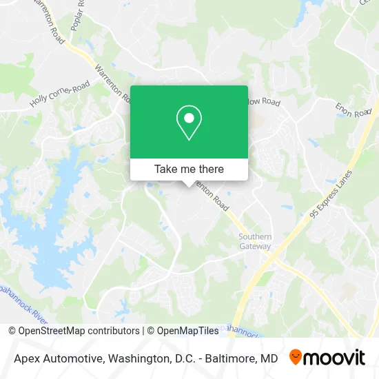 Apex Automotive map