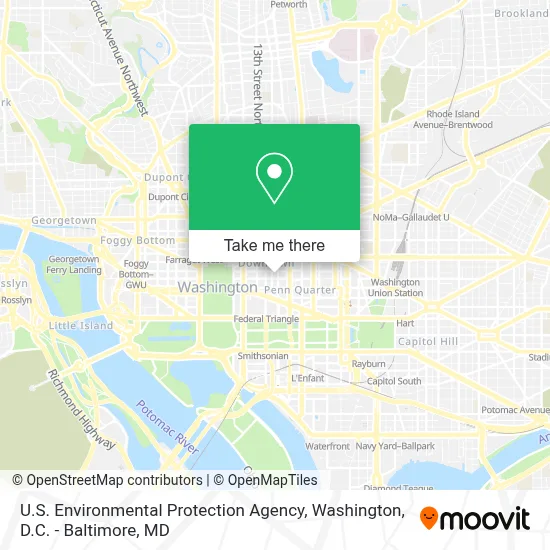 U.S. Environmental Protection Agency map