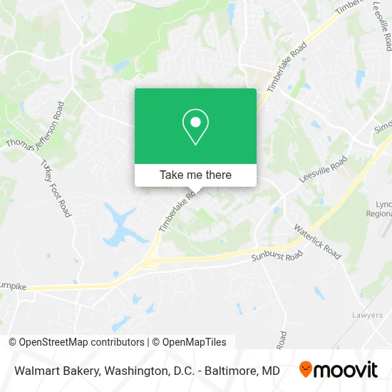 Walmart Bakery map