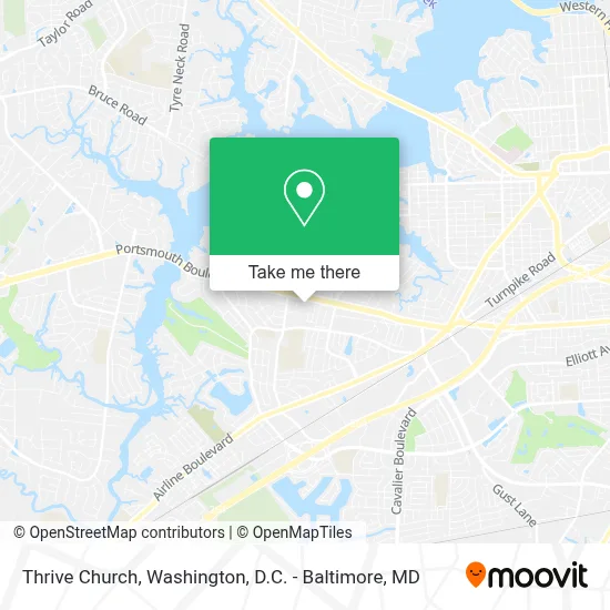 Thrive Church map
