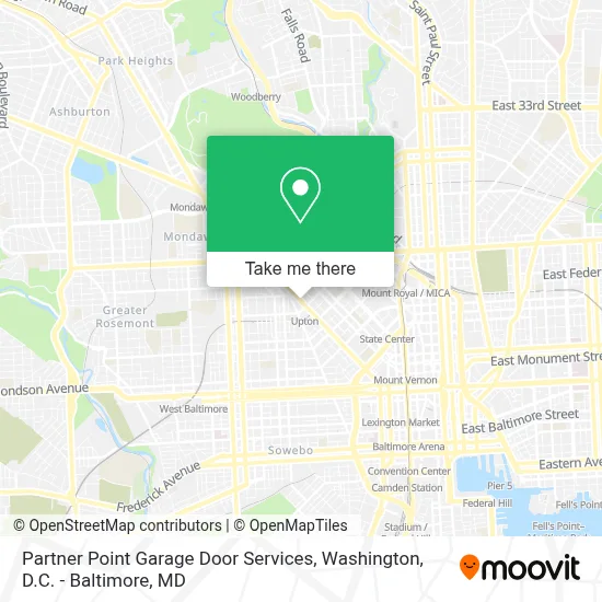 Partner Point Garage Door Services map