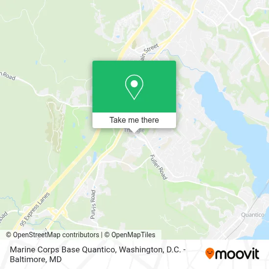 Marine Corps Base Quantico map