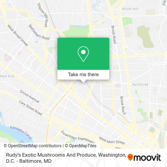 Rudy's Exotic Mushrooms And Produce map