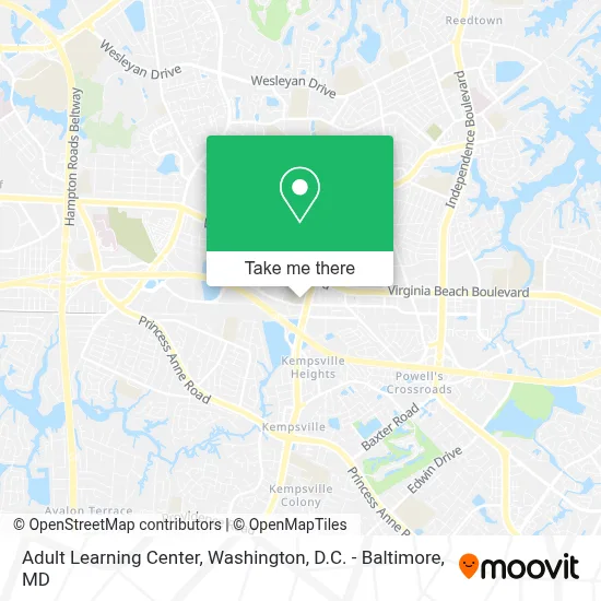 Adult Learning Center map