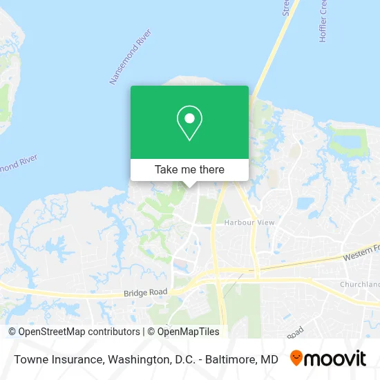 Towne Insurance map