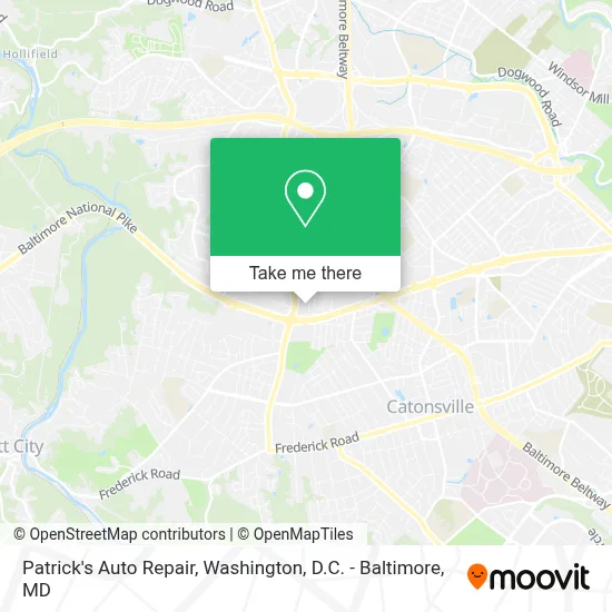 Patrick's Auto Repair map