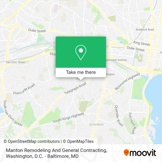 Manton Remodeling And General Contracting map