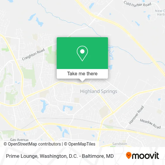 Prime Lounge map