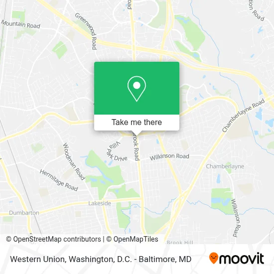 Western Union map