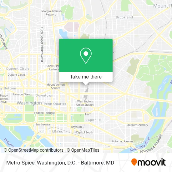 Metro Spice map