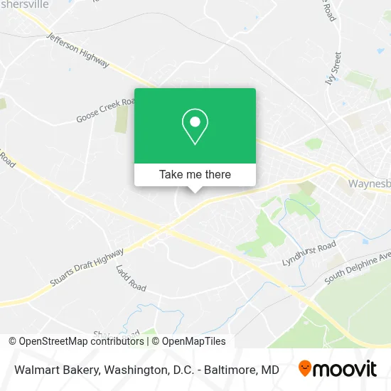 Walmart Bakery map