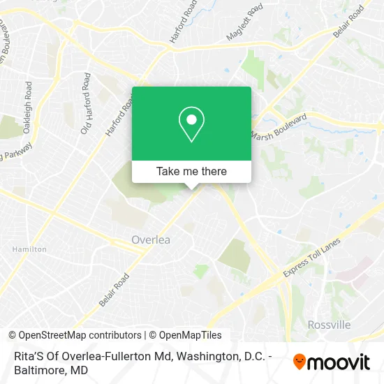 Rita’S Of Overlea-Fullerton Md map