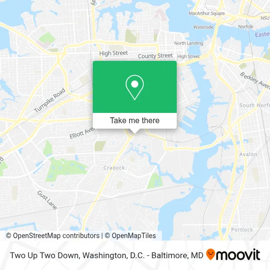 Two Up Two Down map