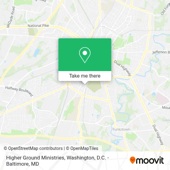 Higher Ground Ministries map