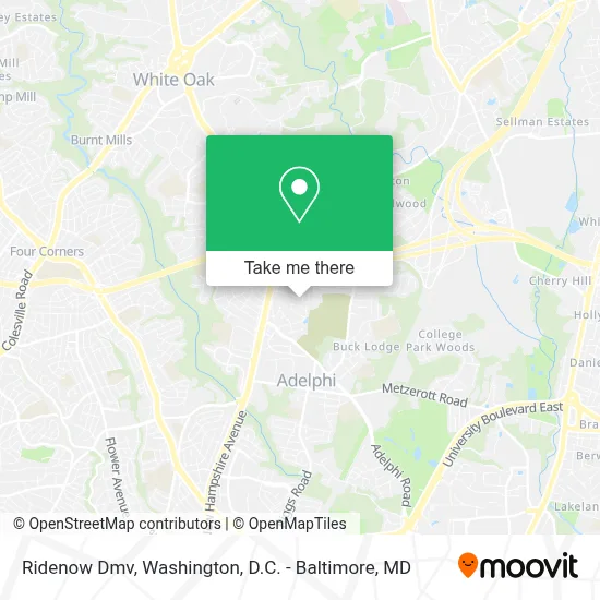 Ridenow Dmv map
