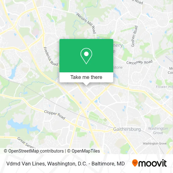 Vdmd Van Lines map