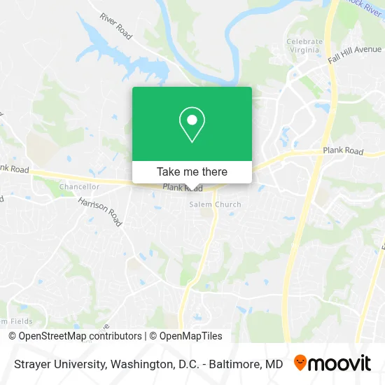 Strayer University map