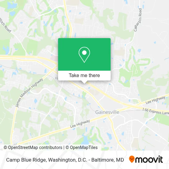 Camp Blue Ridge map