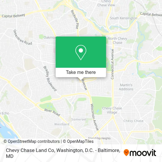 Chevy Chase Land Co map