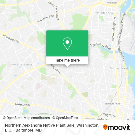 Northern Alexandria Native Plant Sale map