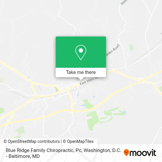 Blue Ridge Family Chiropractic, Pc map