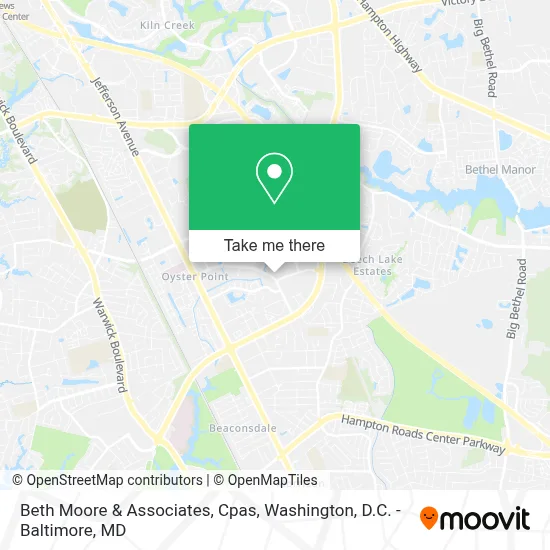 Beth Moore & Associates, Cpas map