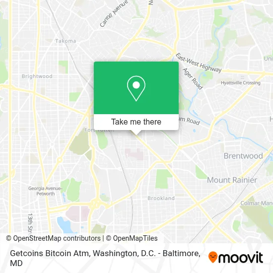 Getcoins Bitcoin Atm map