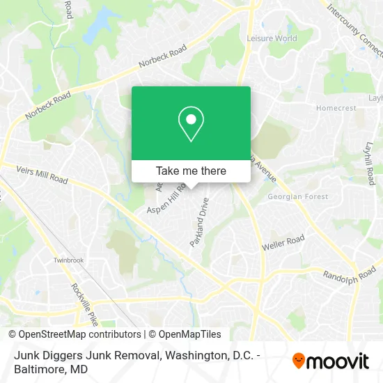 Junk Diggers Junk Removal map