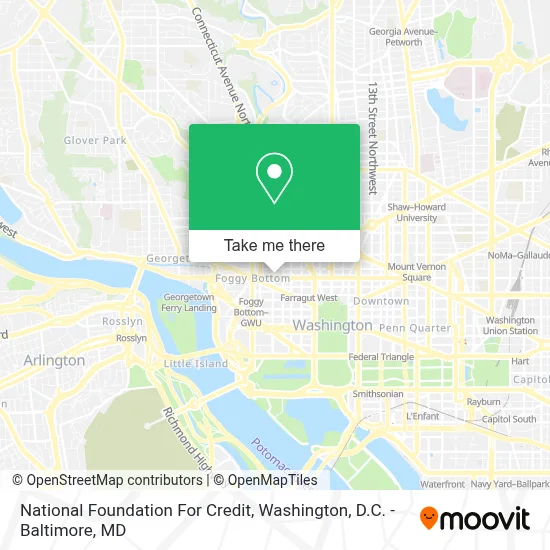 National Foundation For Credit map