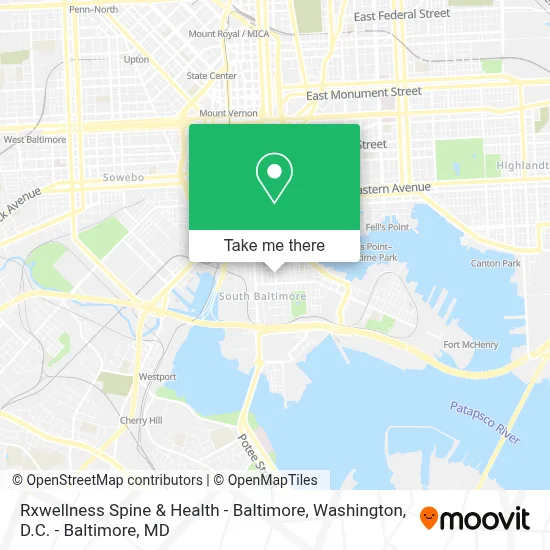 Rxwellness Spine & Health - Baltimore map