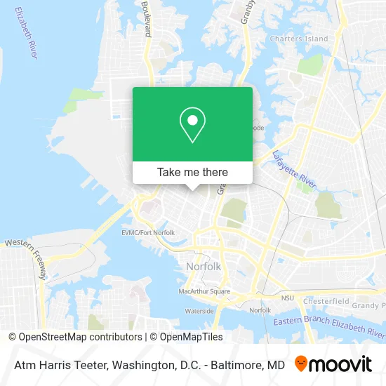 Atm Harris Teeter map