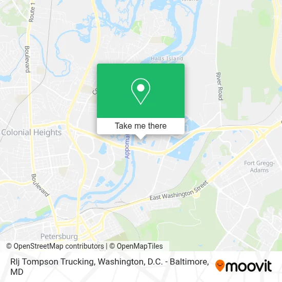 Rlj Tompson Trucking map