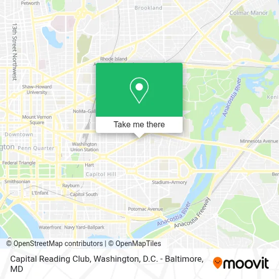 Capital Reading Club map