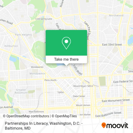 Partnerships In Literacy map