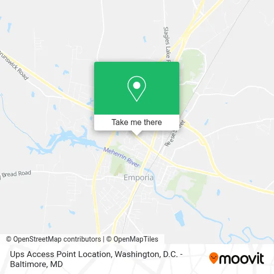 Ups Access Point Location map