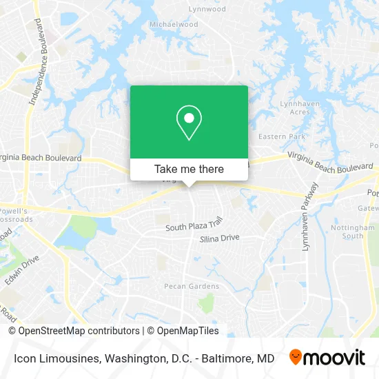 Icon Limousines map