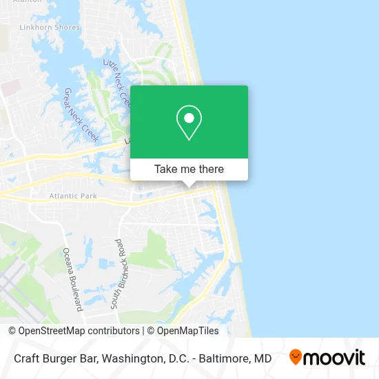 Craft Burger Bar map