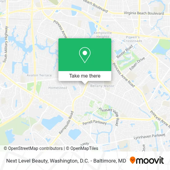 Next Level Beauty map
