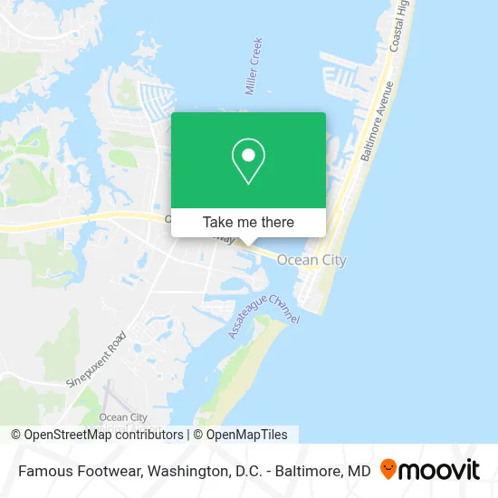 Famous Footwear map