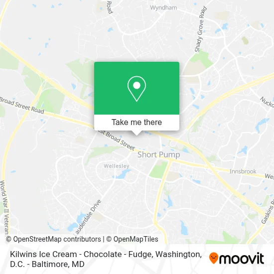 Kilwins Ice Cream - Chocolate - Fudge map