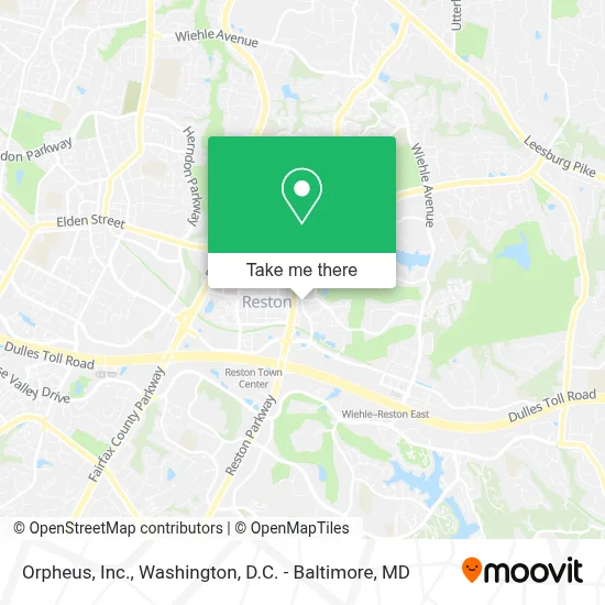 Orpheus, Inc. map