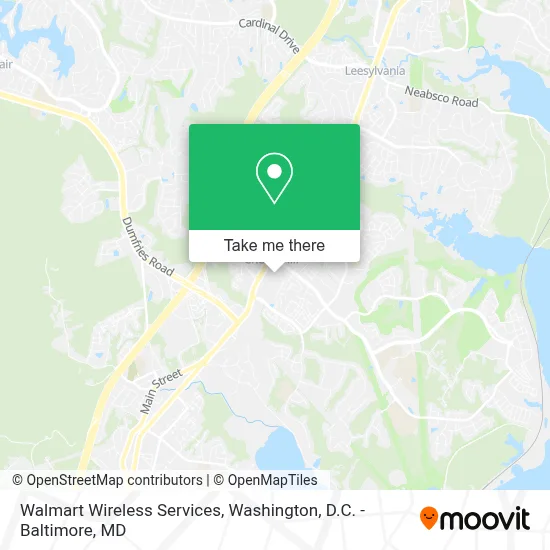 Walmart Wireless Services map
