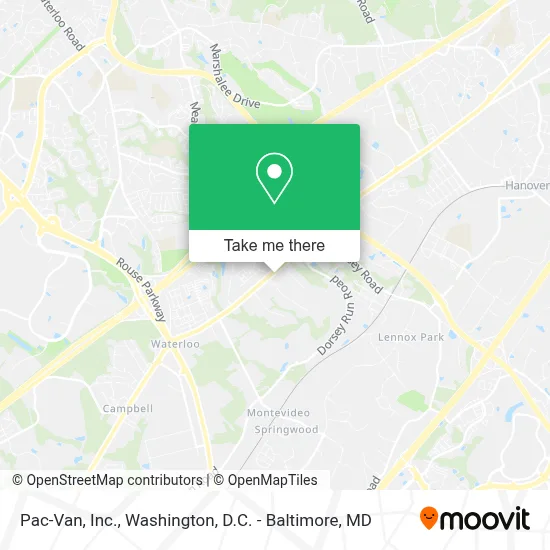 Pac-Van, Inc. map